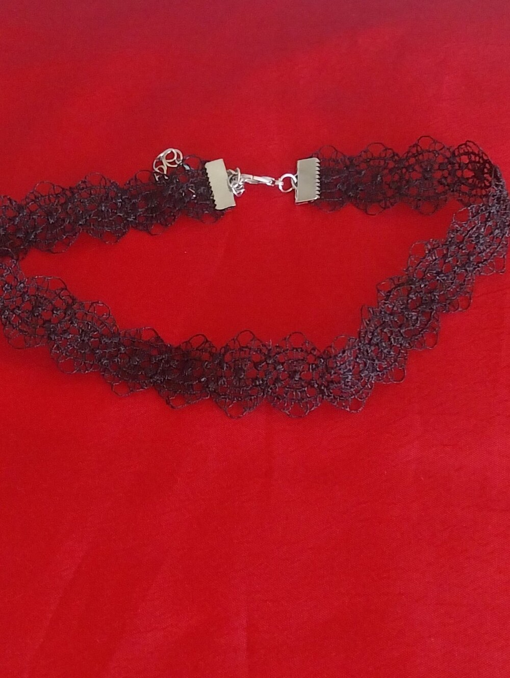 Delicate Black Lace Choker Necklace